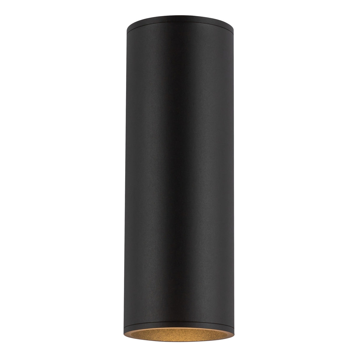 Lorna 12-in (4-in Dia.) 36 Degree Optic Black LED Wall Sconce by KUZCO