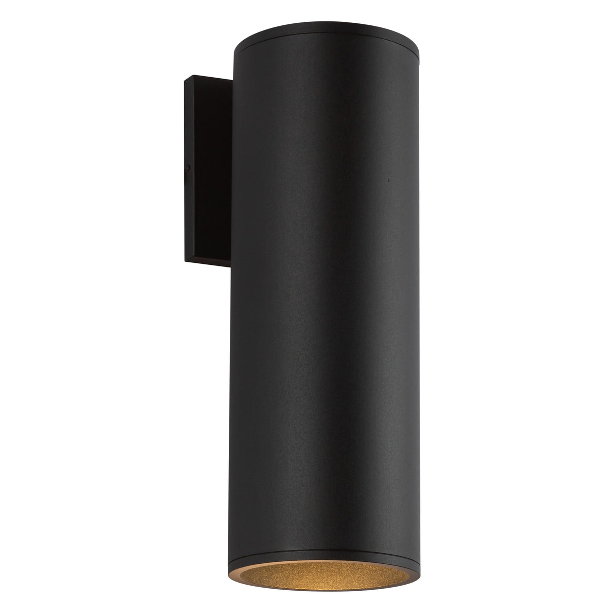 Lorna 12-in (4-in Dia.) 36 Degree Optic Black LED Wall Sconce by KUZCO