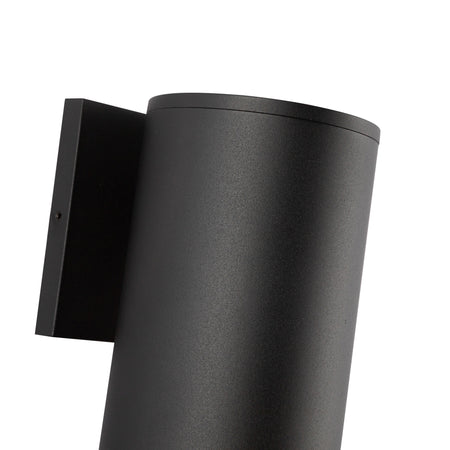 Lorna 12-in (4-in Dia.) 36 Degree Optic Black LED Wall Sconce by KUZCO