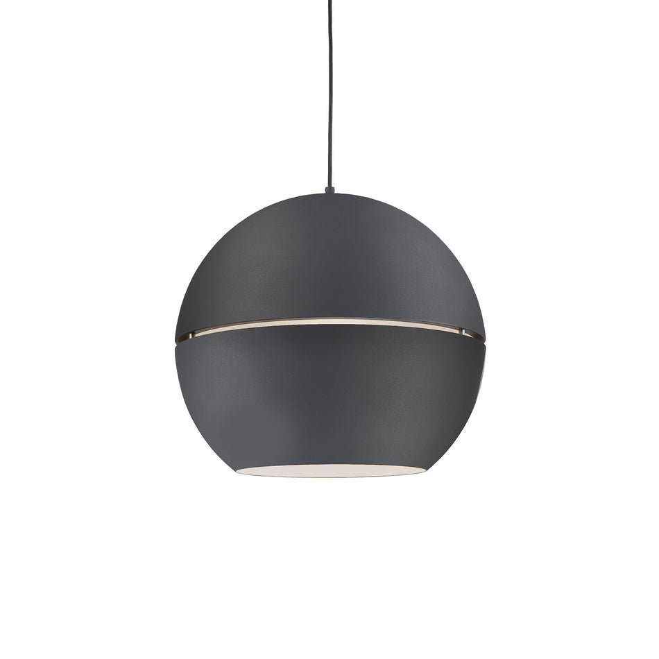 Lucas 24-in Black 1 Light Pendant