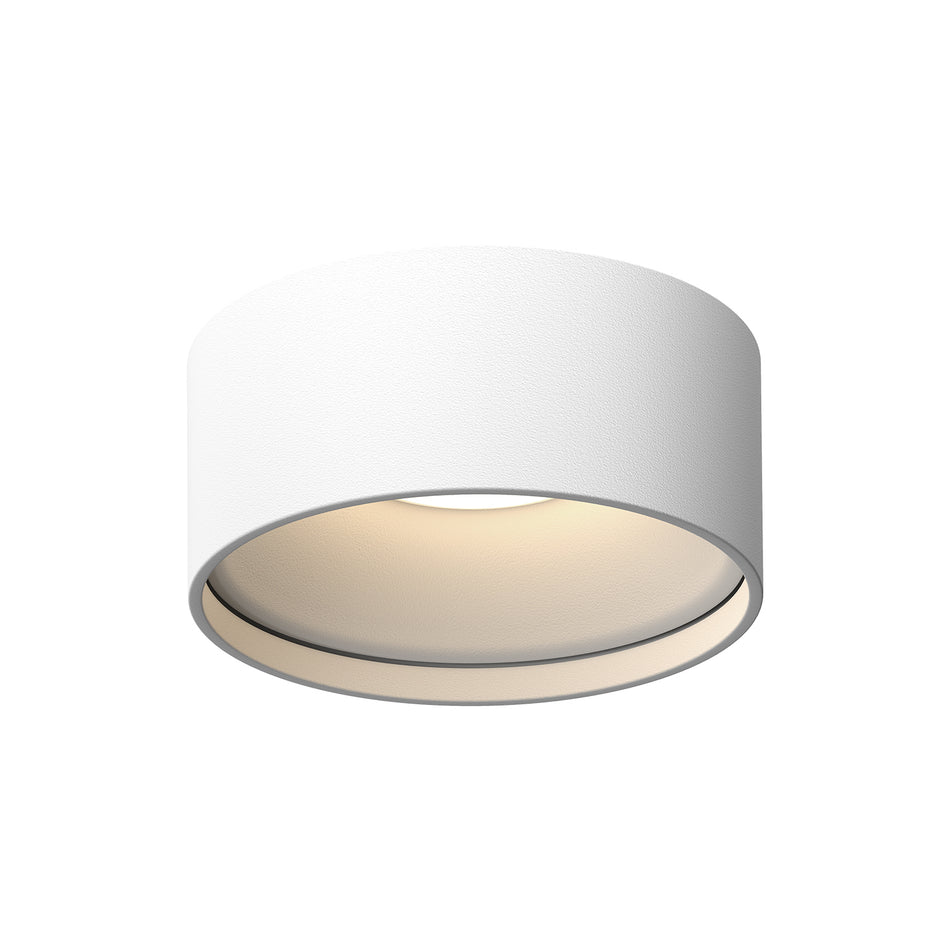 Lucci 5-in White LED Flush Mount