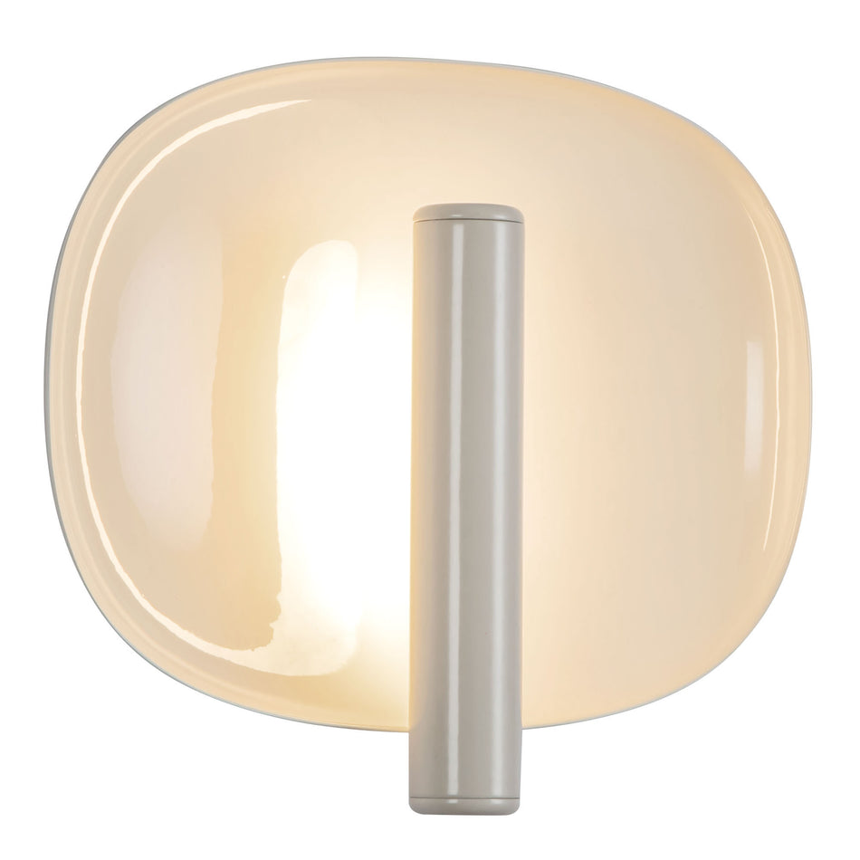 Lustre 9-in White dimmable LED Wall Sconce