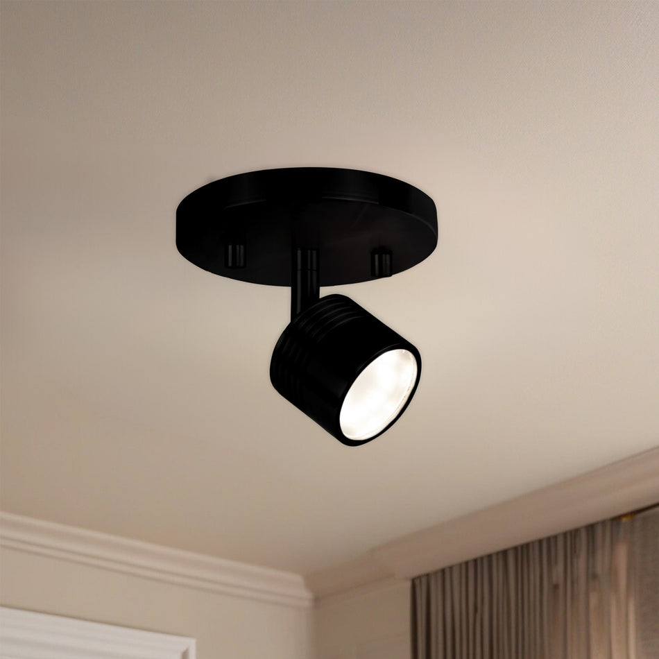 Lyra 6-in Black LED Track Lights by KUZCO