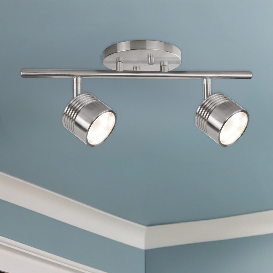 Lyra 15-in Brushed Nickel LED Track Lights by KUZCO