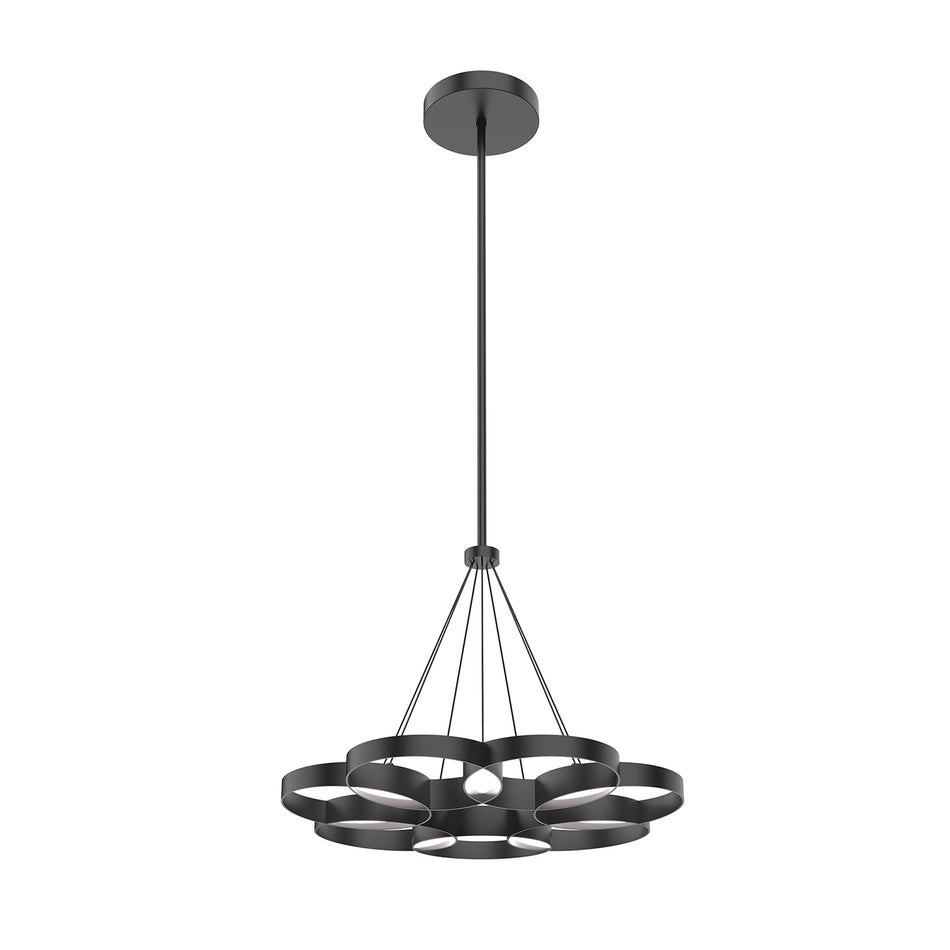 Maestro 26-in Black LED Chandeliers by KUZCO