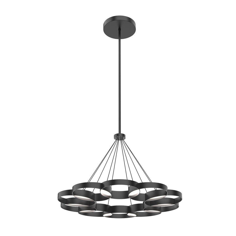 Maestro 33-in Black LED Chandeliers by KUZCO