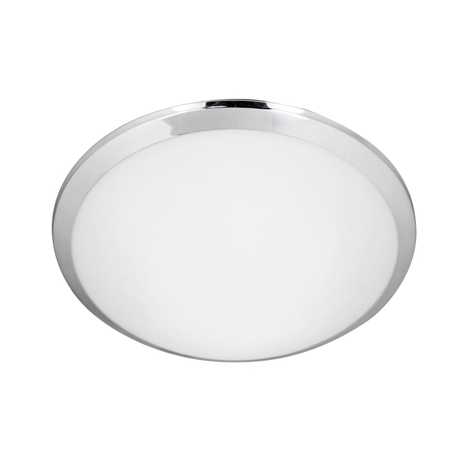 Malta 12-in Chrome LED Flush Mount