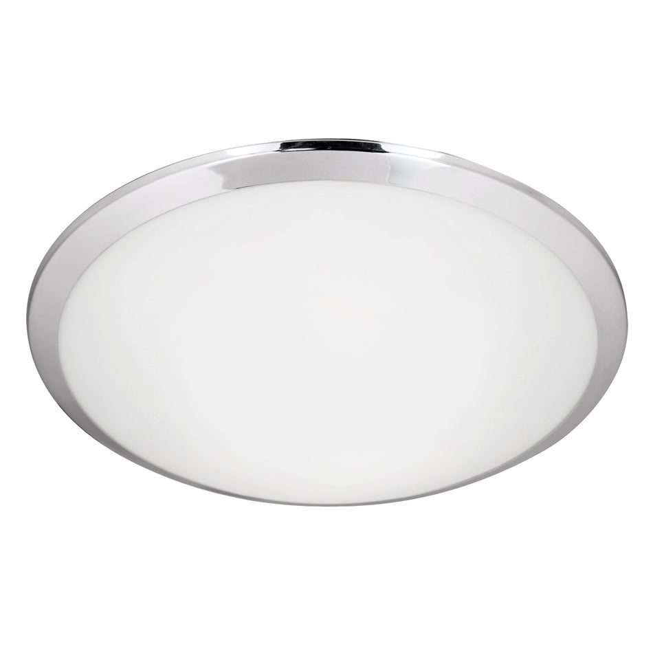 Malta 15-in Chrome LED Flush Mount