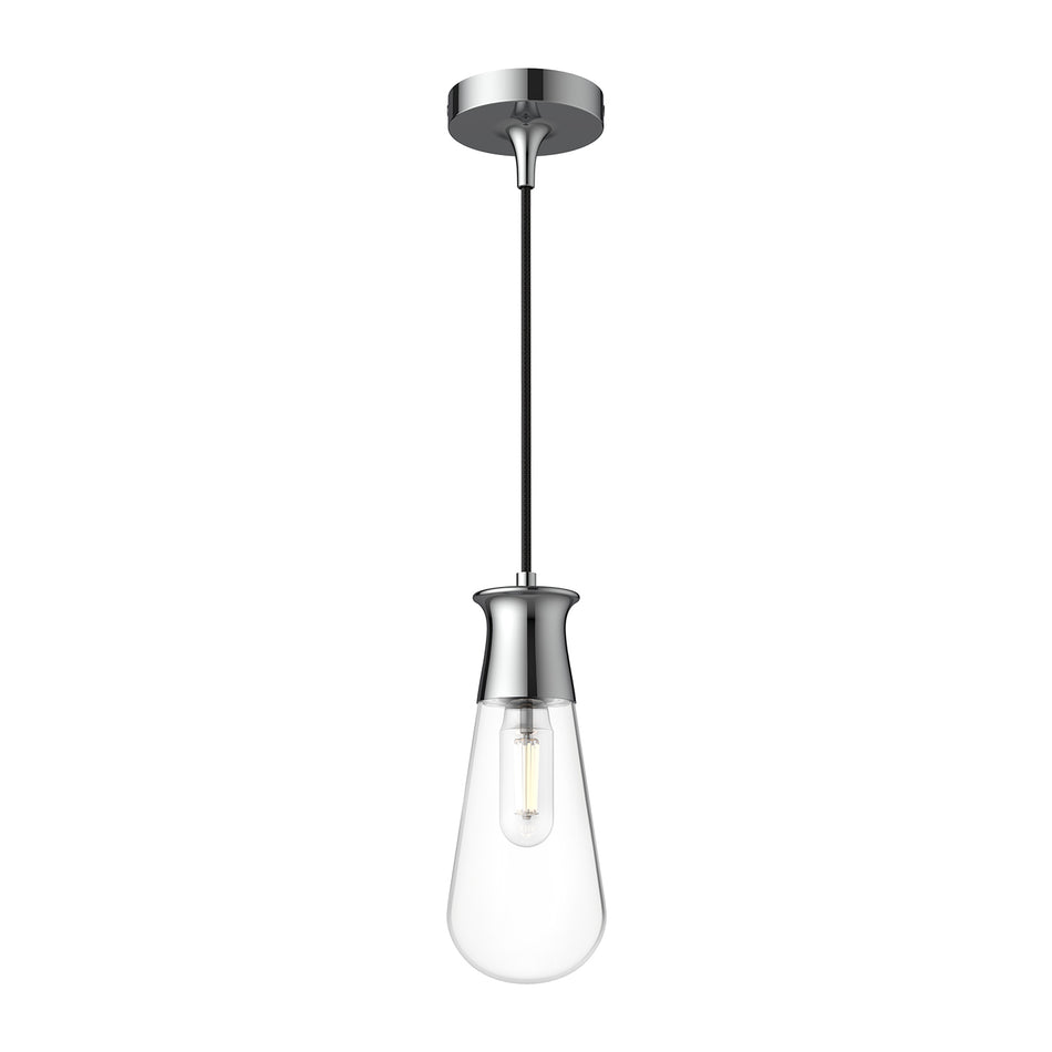 Marcel 4-in Chrome 1 Light Pendant