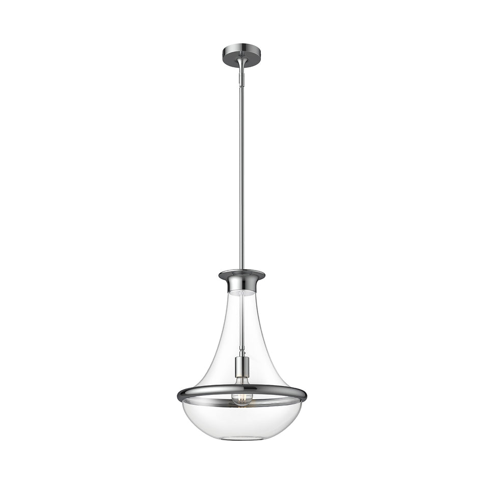 Marcel 10-in Chrome 1 Light Pendant