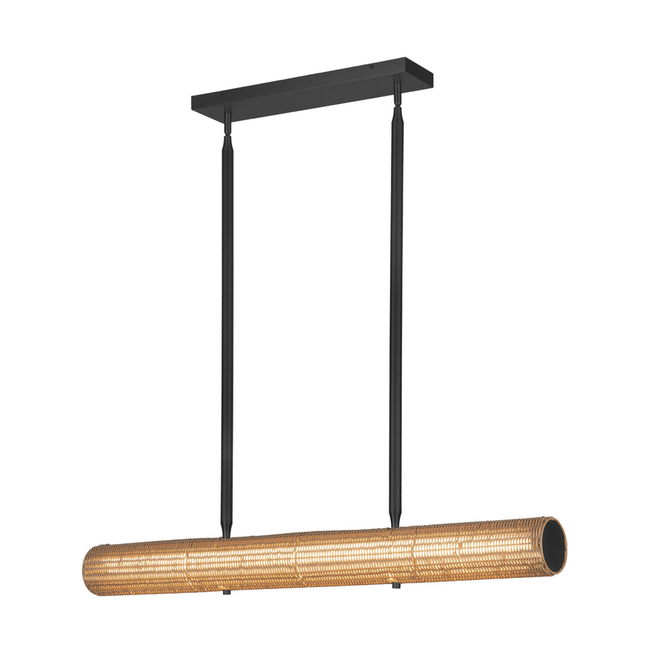 Maris 42-in Matte Black LED Linear Pendant by ALORA MOOD