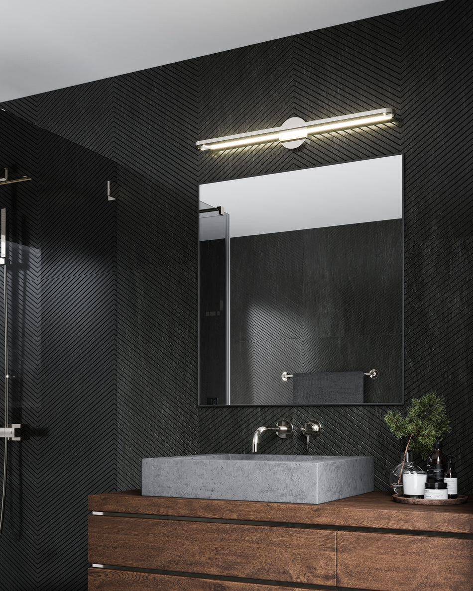Marlon 36-in Chrome LED Vanity by KUZCO