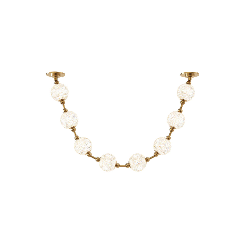 Marni 5-ft Natural Brass LED Pendant