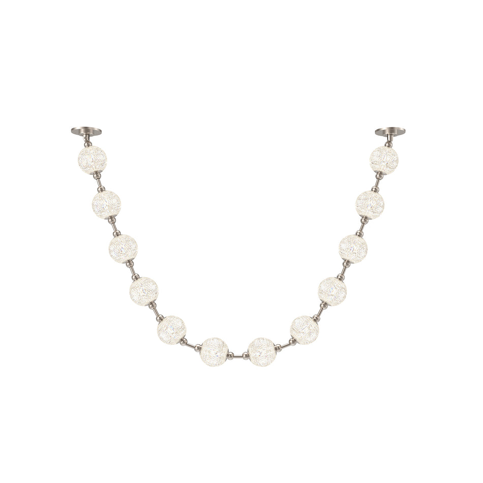 Marni 7-ft Polished Nickel LED Pendant