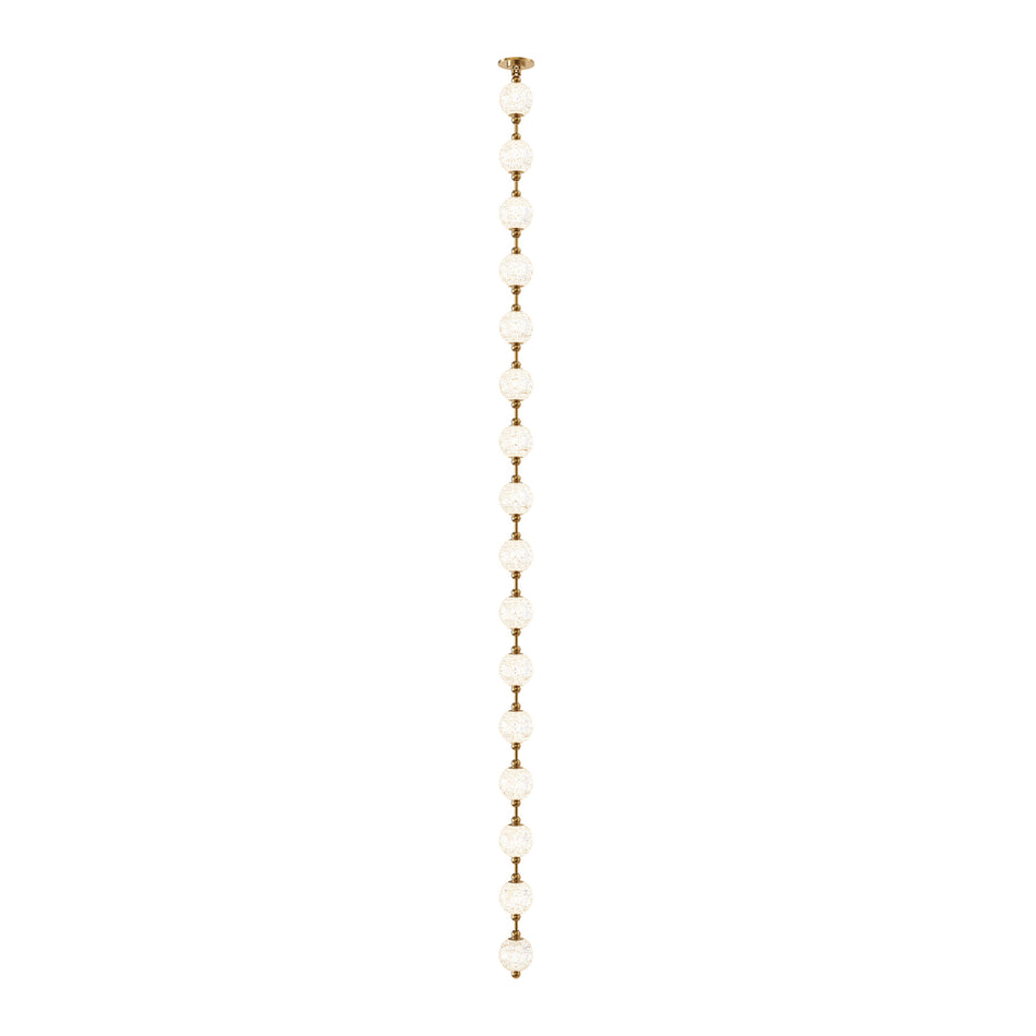 Marni 9.5-ft Natural Brass LED Pendant by ALORA