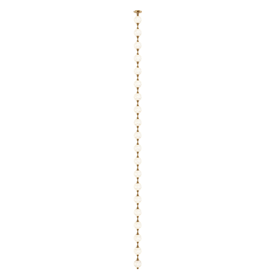 Marni 12-ft Natural Brass LED Pendant by ALORA