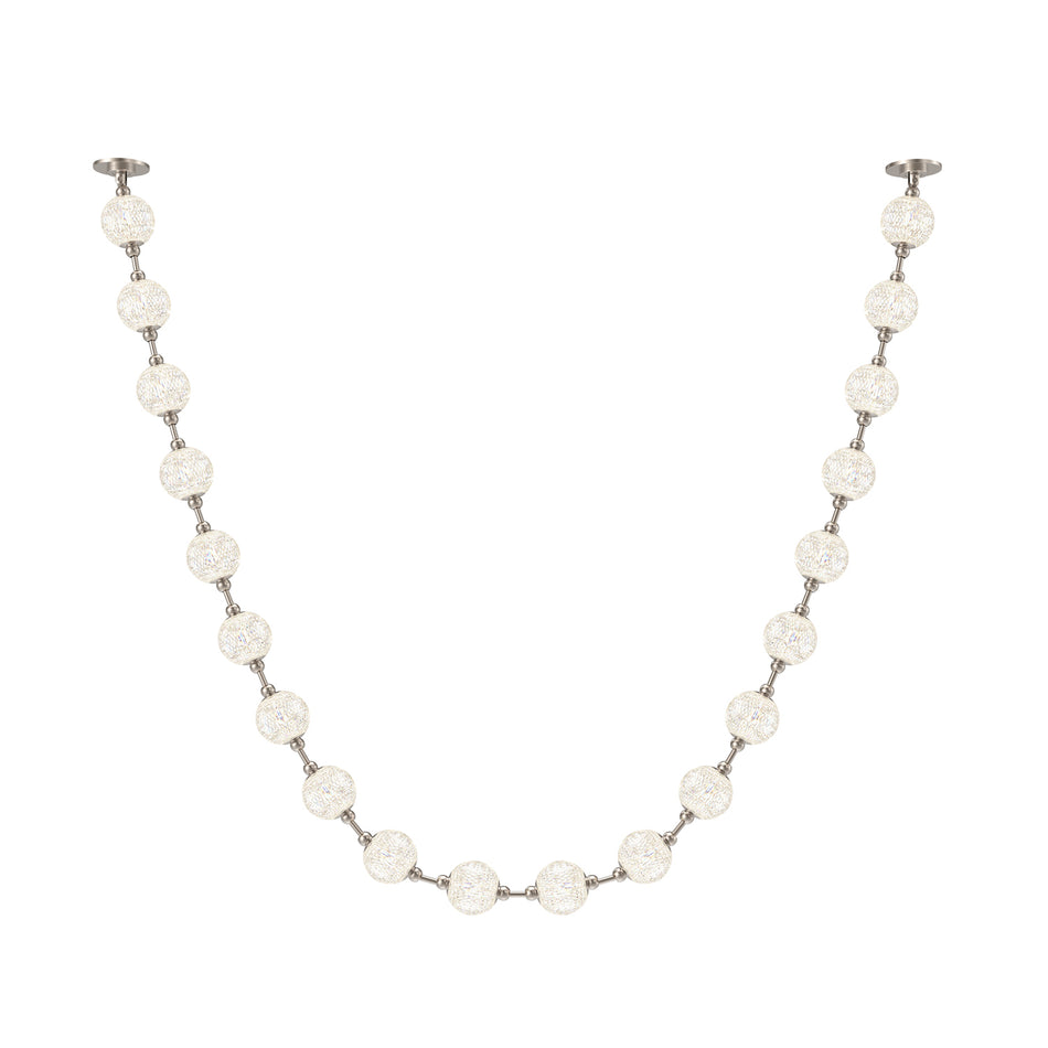 Marni 12-ft Polished Nickel LED Pendant