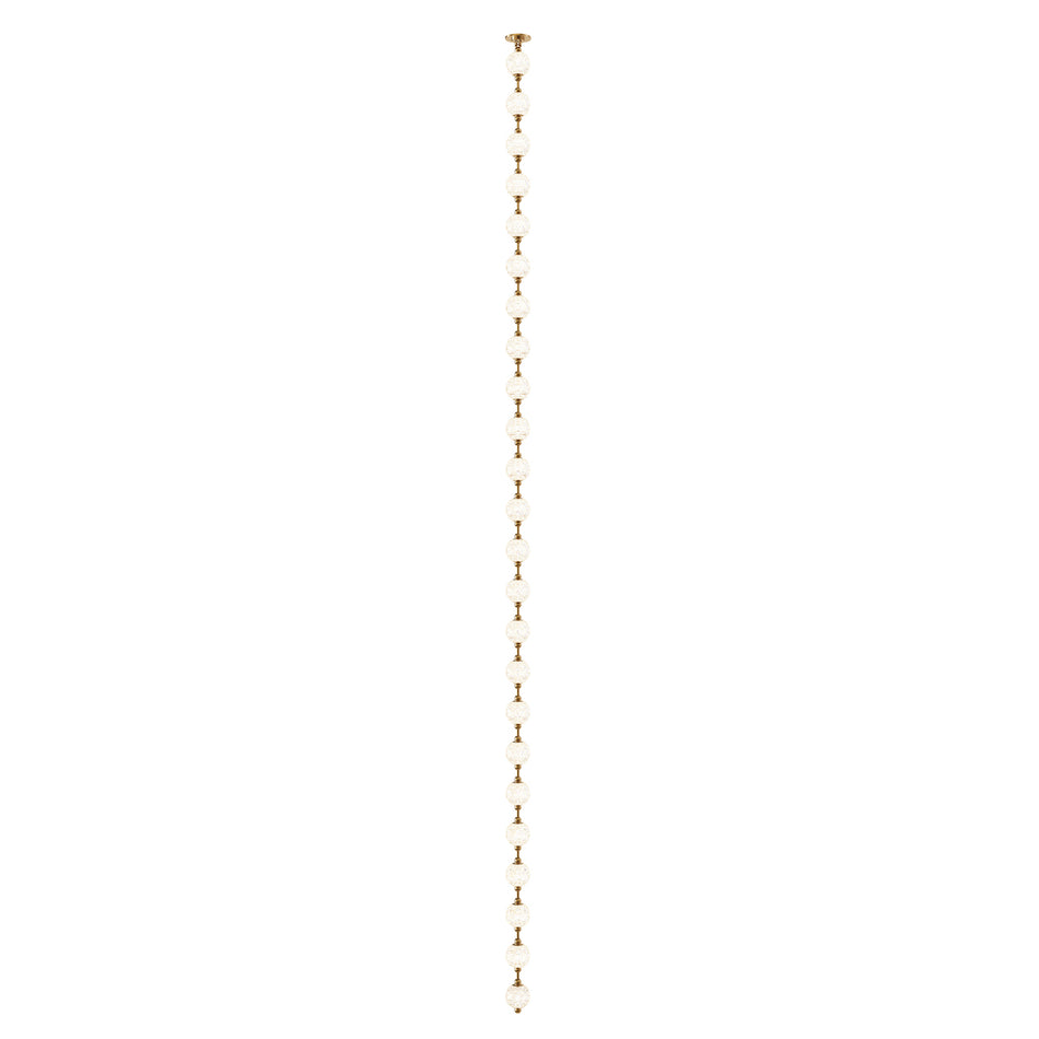 Marni 14-ft Natural Brass LED Pendant by ALORA