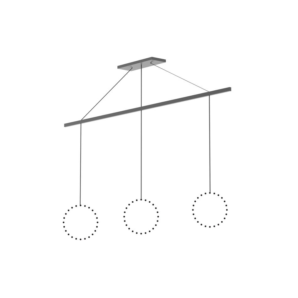 Marquee Graphite Linear Pendant Canopy System by KUZCO