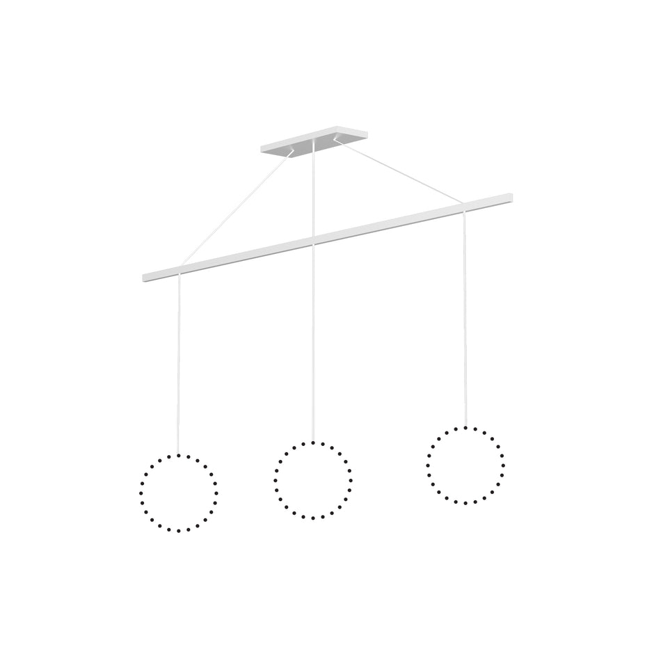Marquee White Linear Pendant Canopy System by KUZCO