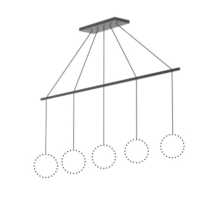 Marquee Black Linear Pendant Canopy System by KUZCO