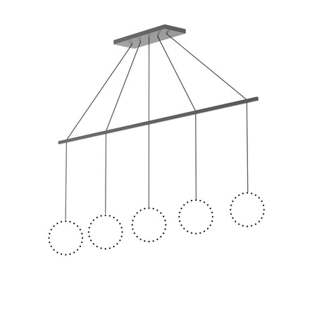 Marquee Graphite Linear Pendant Canopy System by KUZCO