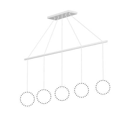Marquee White Linear Pendant Canopy System by KUZCO