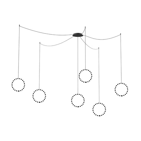 Marquee Black Multi Pendant Canopy System by KUZCO