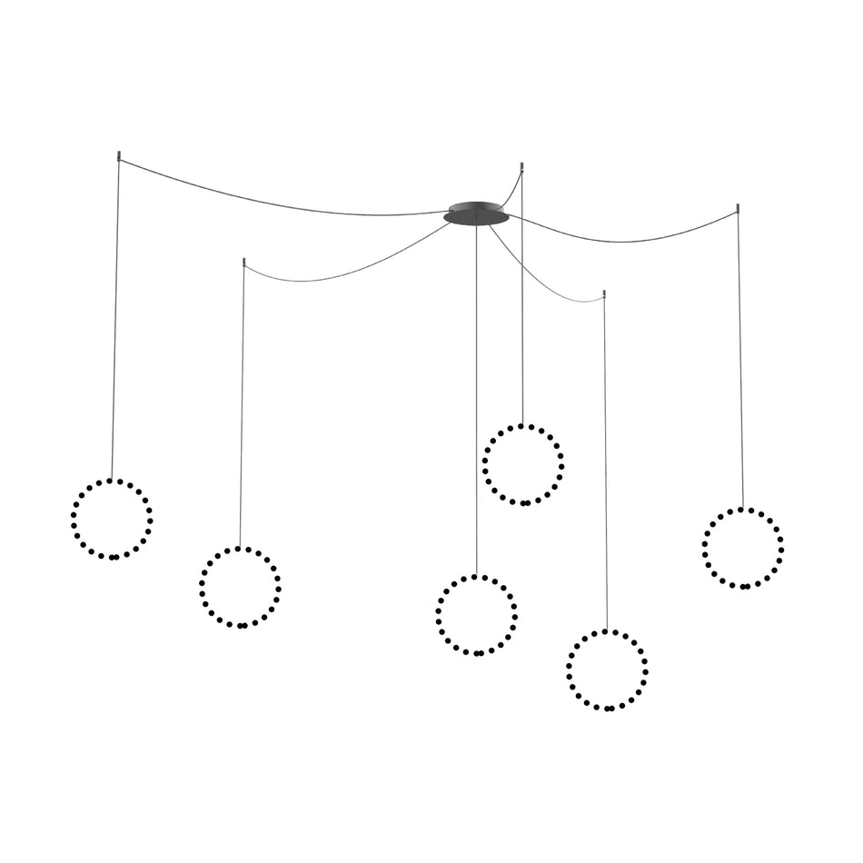 Marquee Graphite Multi Pendant Canopy System by KUZCO