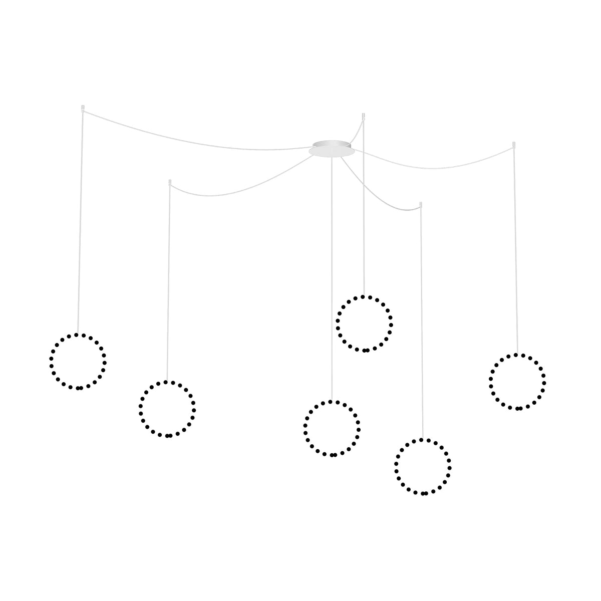 Marquee White Multi Pendant Canopy System by KUZCO
