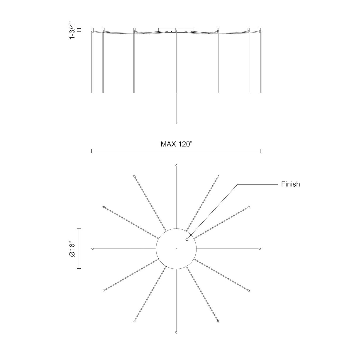 Marquee White Multi Pendant Canopy System by KUZCO