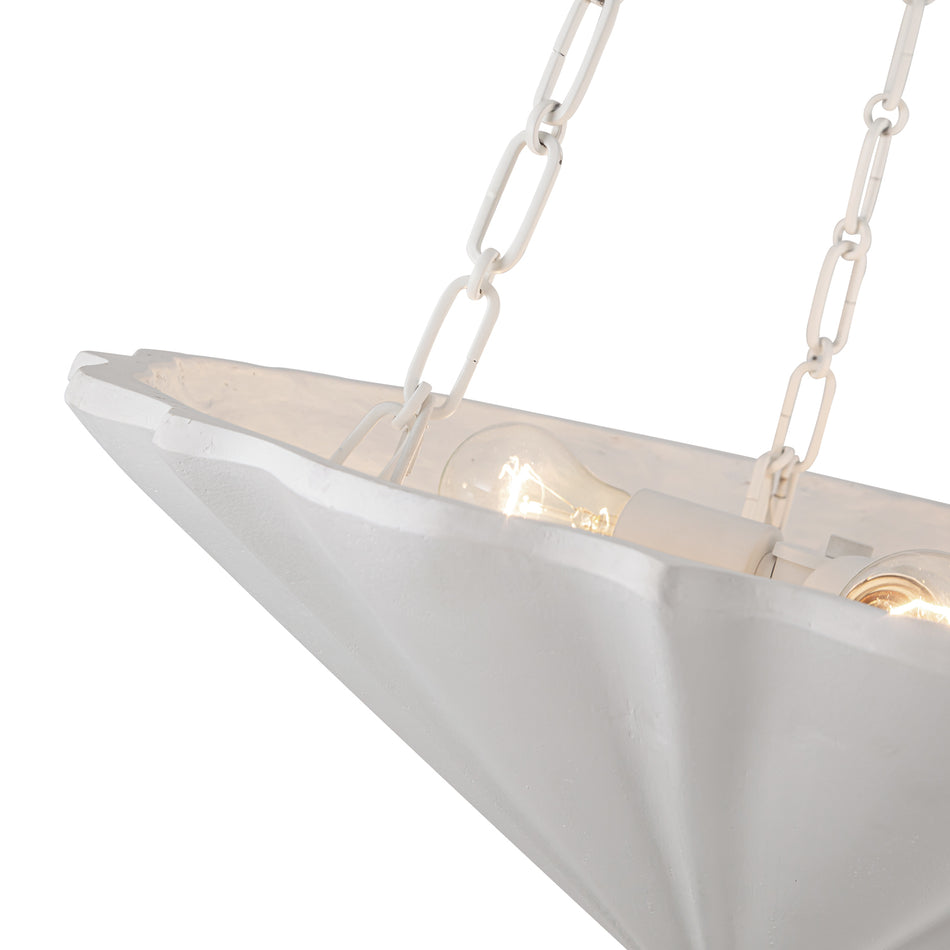 Martine 23-in Antique White 3 Lights Chandeliers by ALORA
