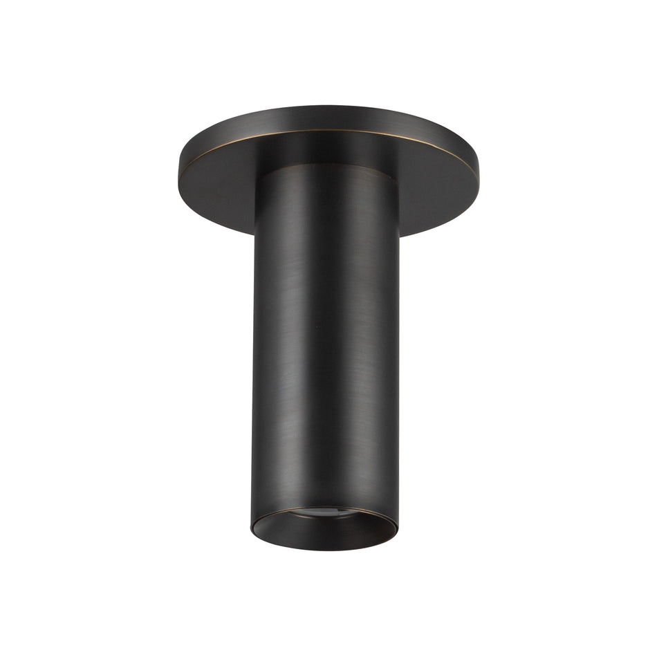 Mason 6-in Urban Bronze LED Semi-Flush by KUZCO