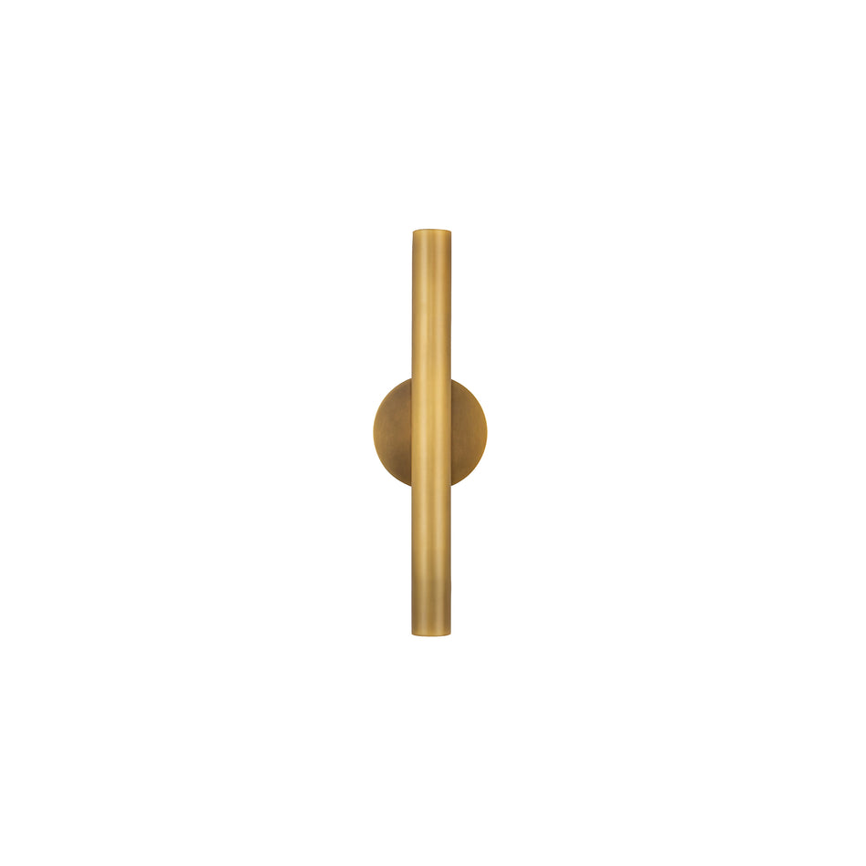 Mason 16-in Vintage Brass LED Wall Sconce by KUZCO