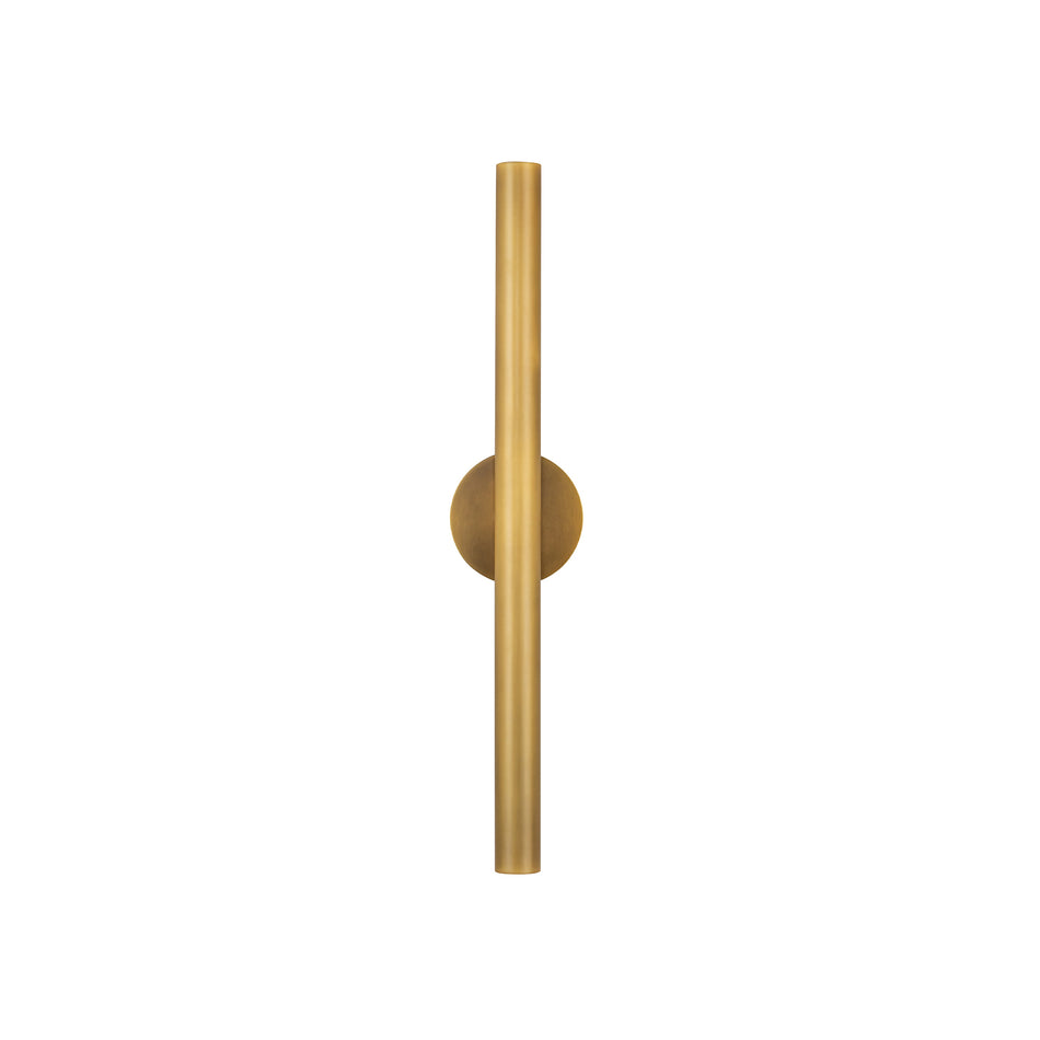 Mason 24-in Vintage Brass LED Wall Sconce by KUZCO