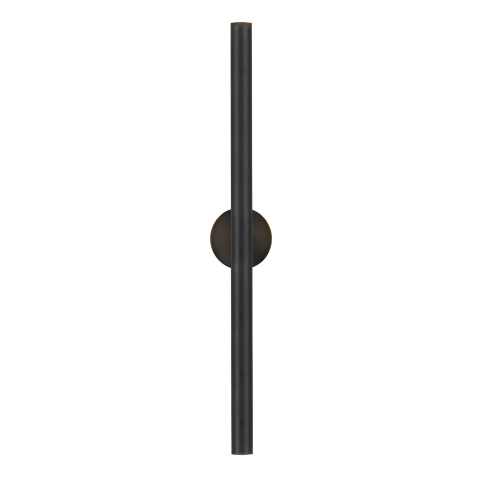 Mason 32-in Urban Bronze LED Wall Sconce by KUZCO