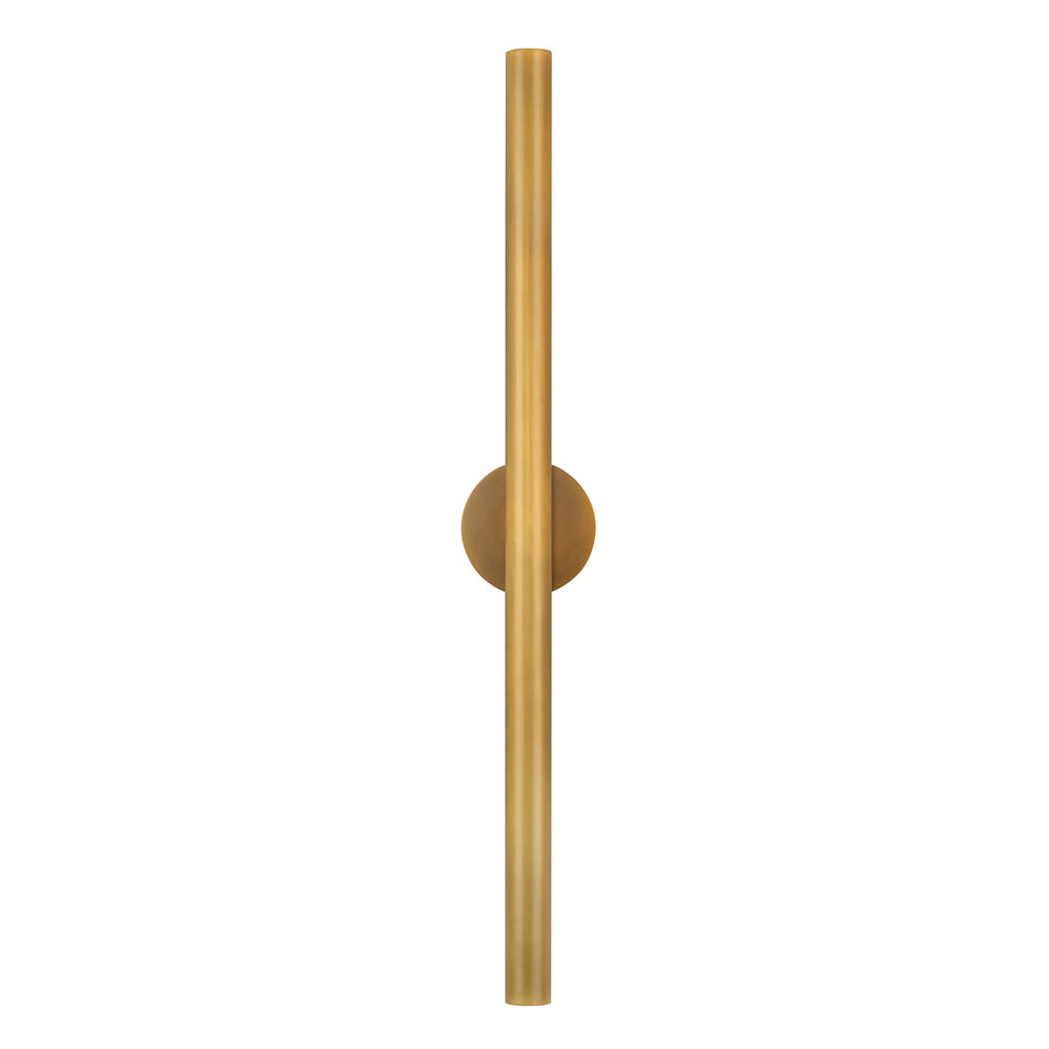 Mason 32-in Vintage Brass LED Wall Sconce by KUZCO