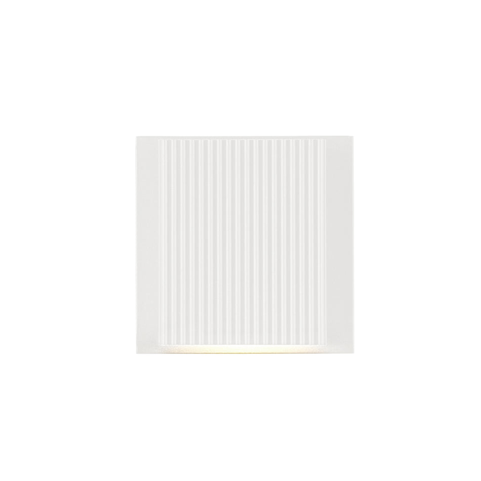 Mavis 4-in White LED Exterior Wall Sconce by KUZCO