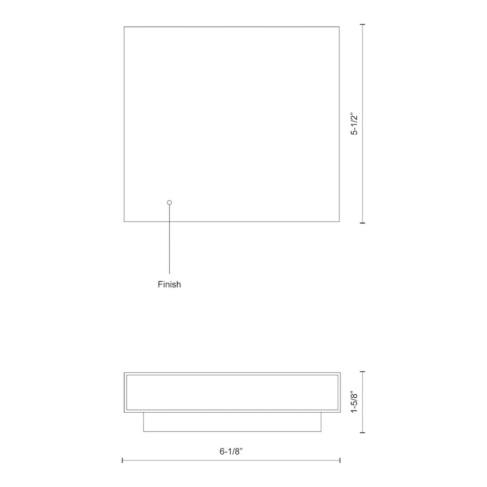 Mica 6-in Brushed Nickel LED All terior Wall by KUZCO