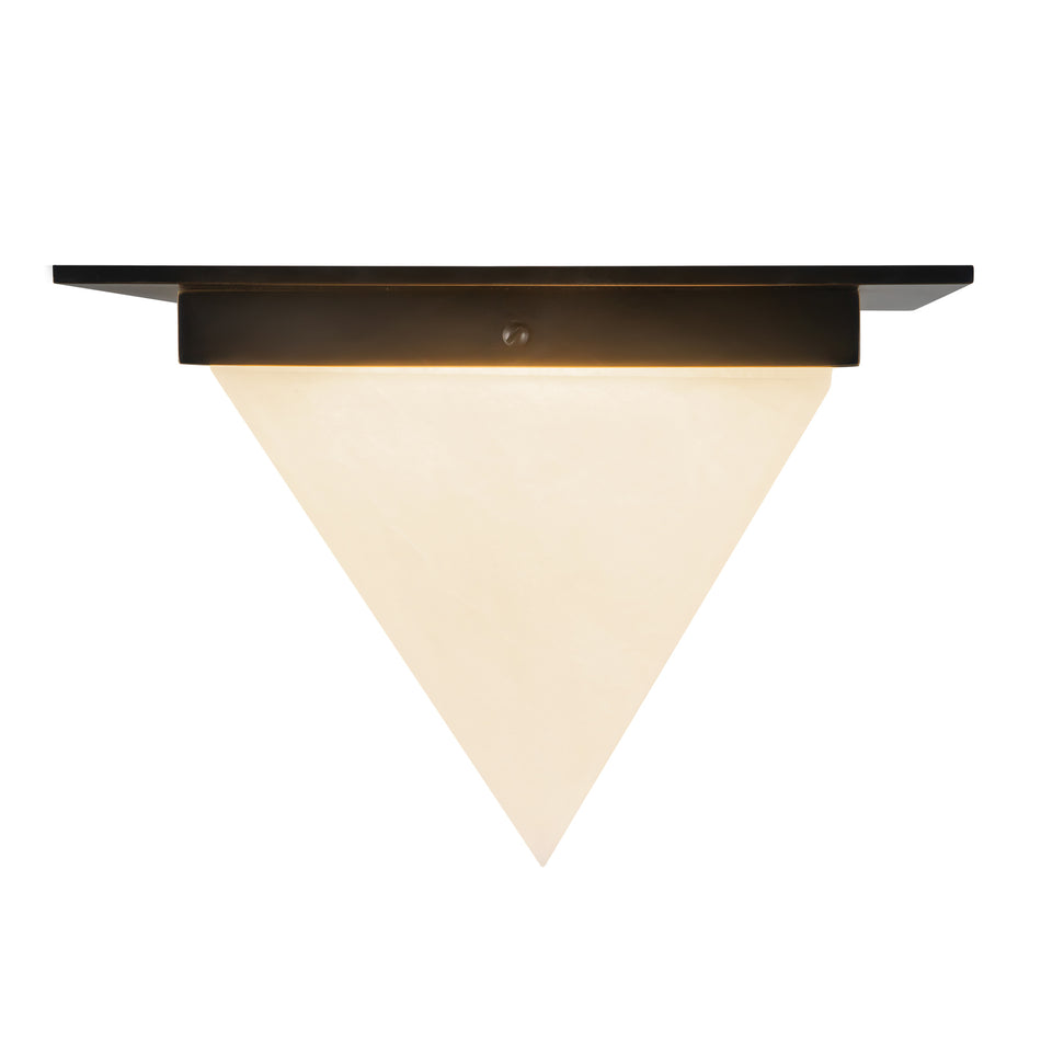 Mineral 11-in Black Flush Mount