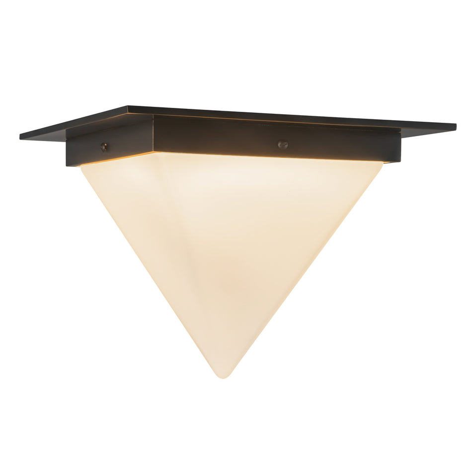 Mineral 11-in Black Flush Mount