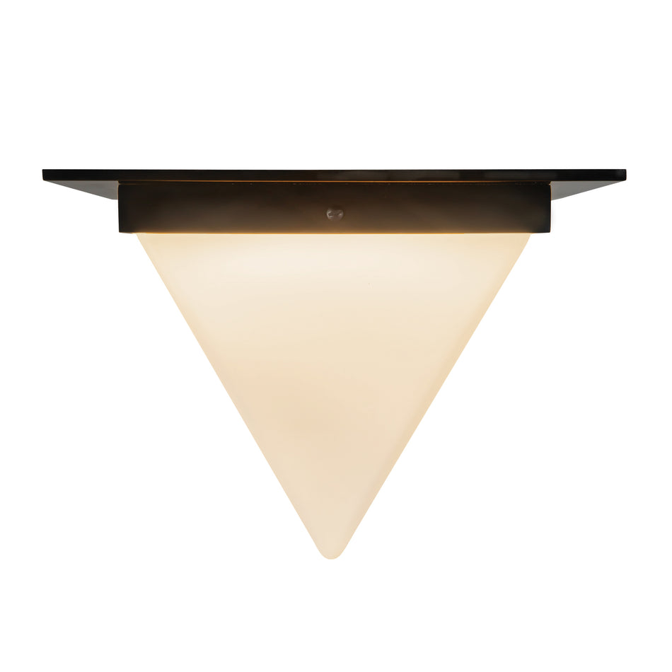 Mineral 11-in Black Flush Mount