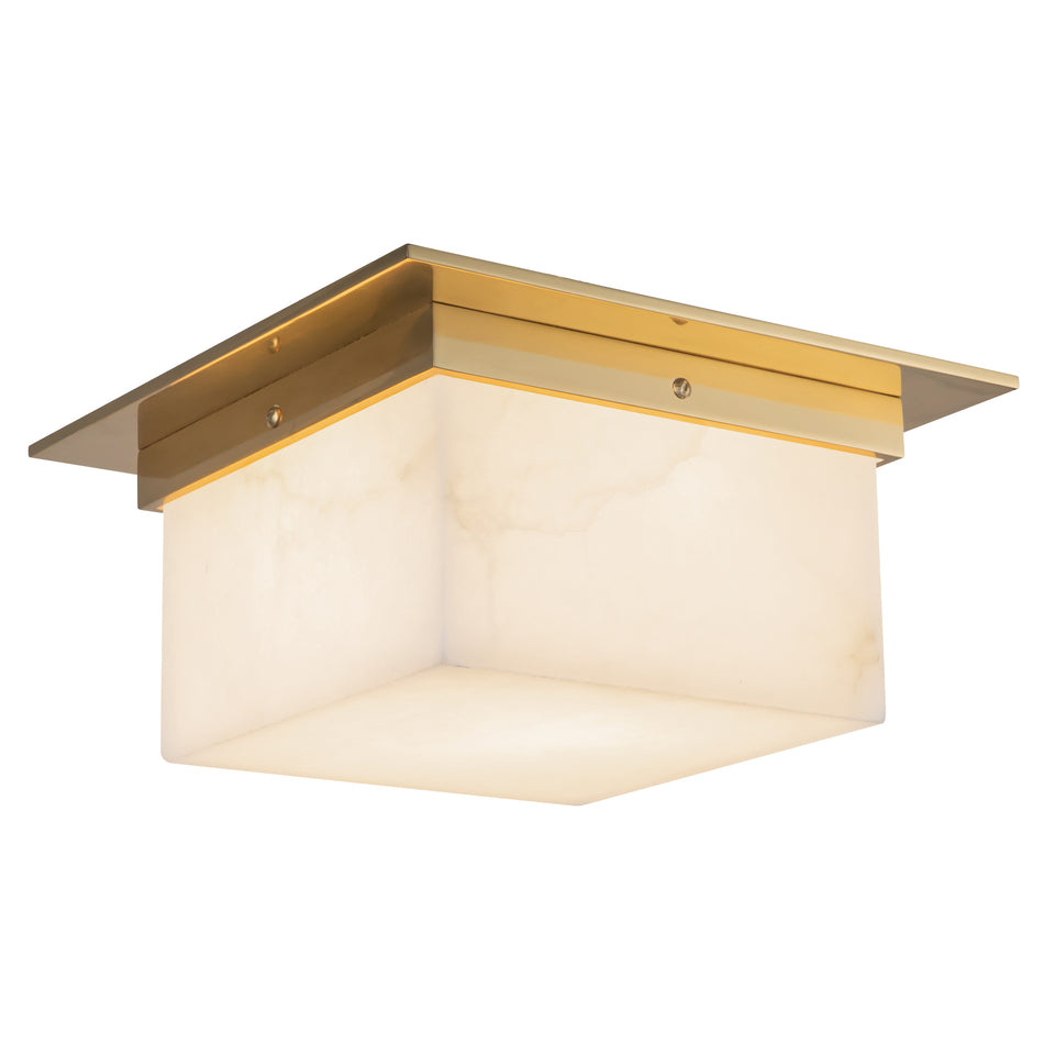 Mineral 11-in Brass Flush Mount