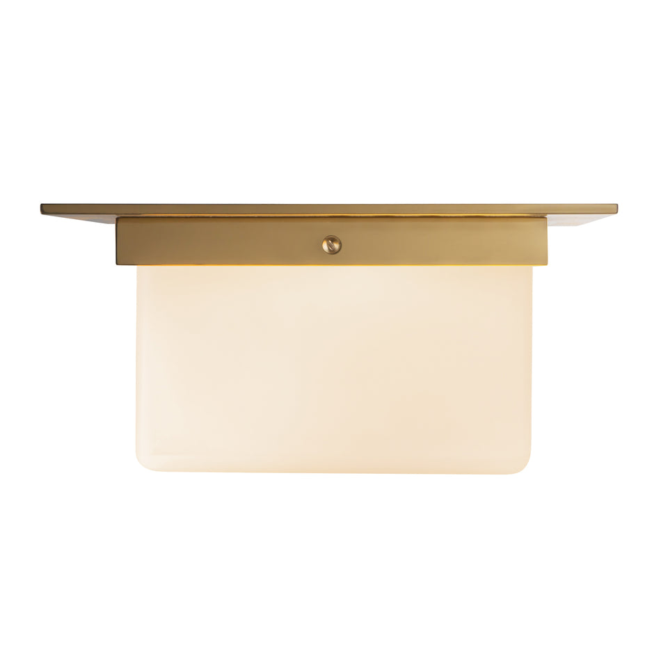 Mineral 11-in Brass Flush Mount
