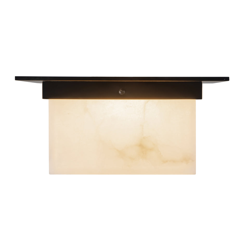 Mineral 11-in Black Flush Mount