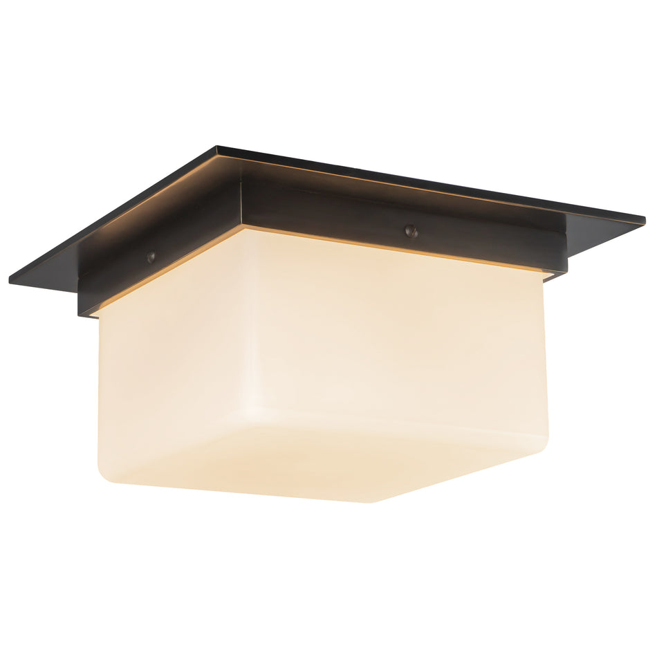 Mineral 11-in Black Flush Mount
