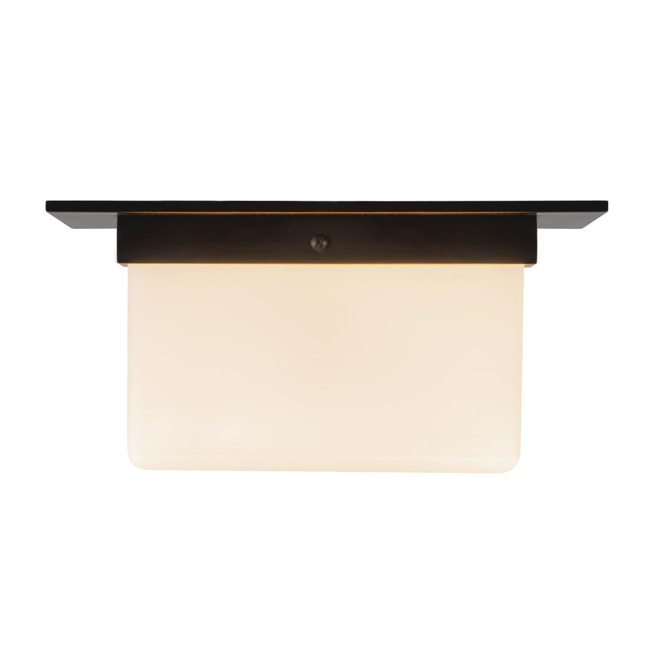 Mineral 11-in Black Flush Mount
