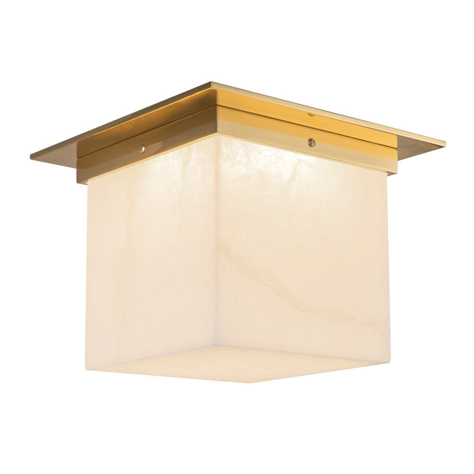 Mineral 11-in Brass Flush Mount