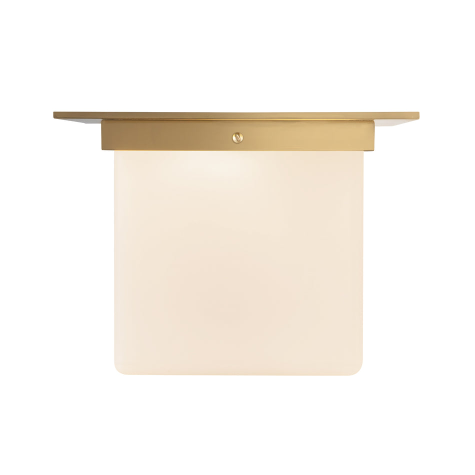 Mineral 11-in Brass Flush Mount