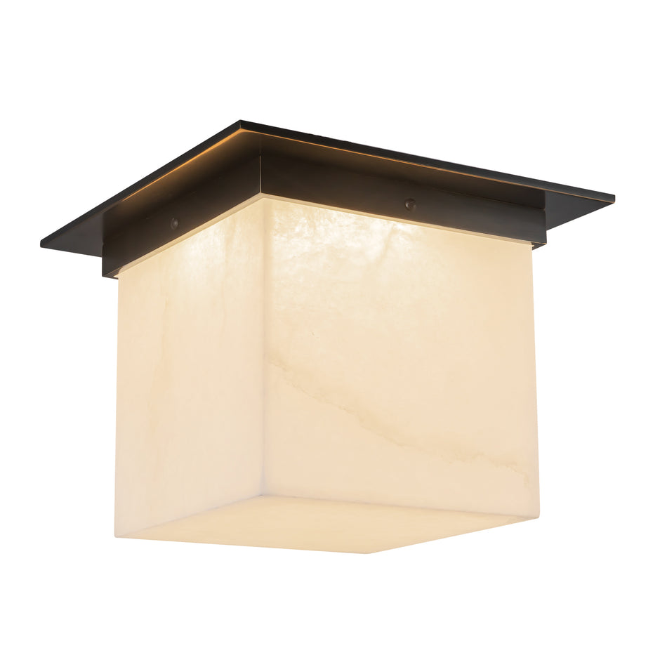 Mineral 11-in Black Flush Mount